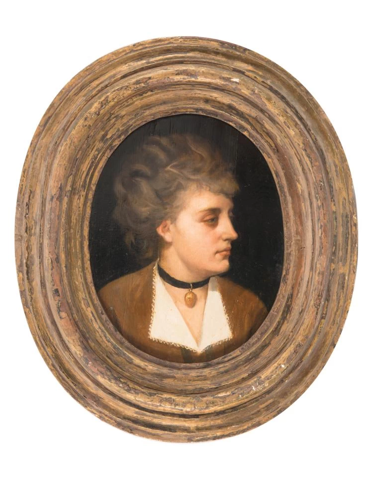 Ritratto femminile in ovale